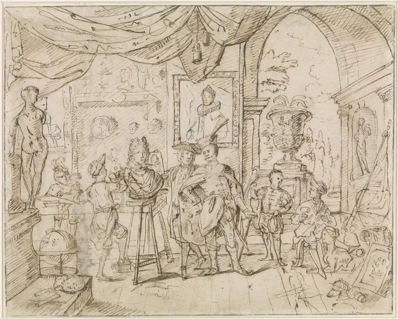 Bezoek aan de werkplaats van W. van de Berge Wall Art by anonymous - High-Resolution Digital Print
