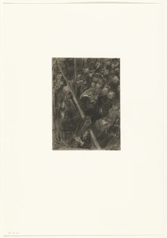 Bezoekers bij een concert Wall Art by Isaac Israels - High-Resolution Digital Print