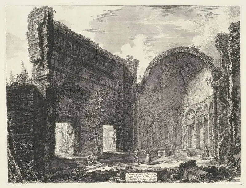 Bibliotheek in de Villa Adriana te Tivoli Wall Art by Unknown - High-Resolution Digital Print