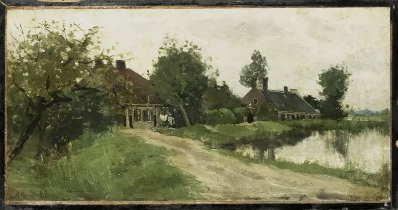 Bij Breukelen aan de Vecht Wall Art by Nicolaas Bastert - High-Resolution Digital Print