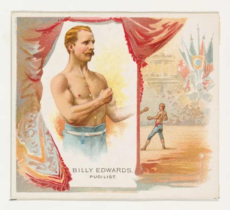 Billy Edwards, Pugilist, from World's Champions, Second Series (N43) for Allen & Ginter Cigarettes Wall Art by Allen & Ginter - High-Resolution Digital Print