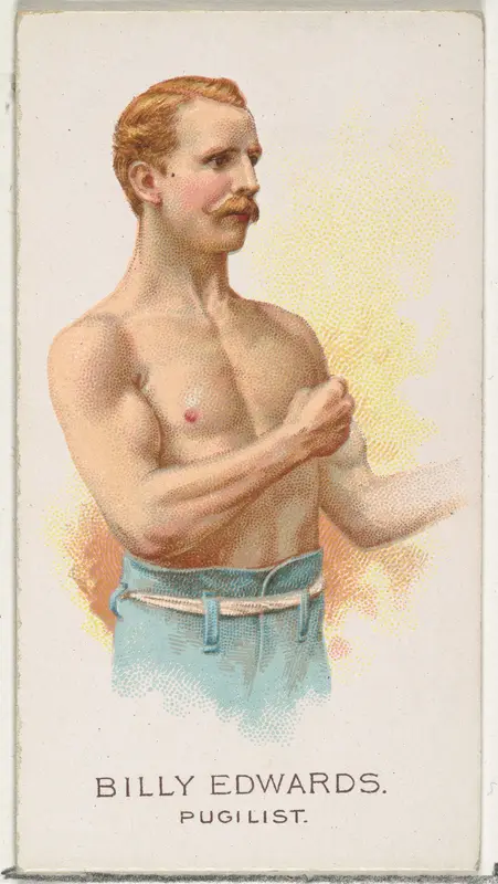 Billy Edwards, Pugilist, from World's Champions, Series 2 (N29) for Allen & Ginter Cigarettes Wall Art by Allen & Ginter - High-Resolution Digital Print