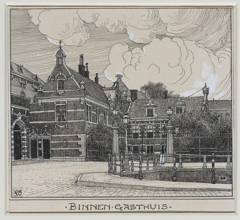 Binnen Gasthuis te Amsterdam Wall Art by Willem Wenckebach - High-Resolution Digital Print