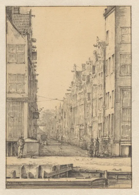Binnen Vissersstraat gezien vanaf de Brouwersgracht Wall Art by Unknown - High-Resolution Digital Print