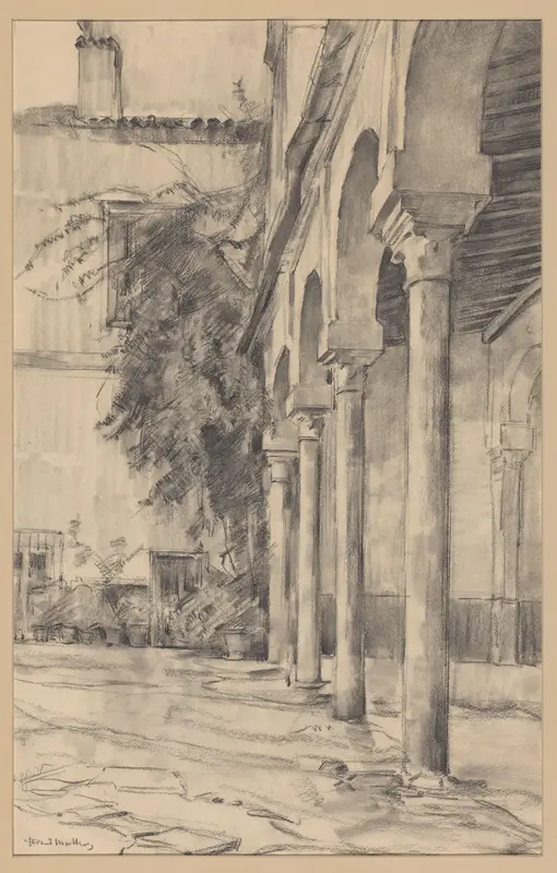Binnenhof van het Casa de Pilatos te Sevilla Wall Art by Unknown - High-Resolution Digital Print