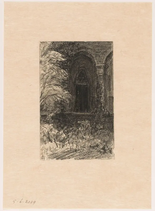 Binnenplaats in Schwanenburg te Kleve Wall Art by Carel Nicolaas Storm van 's-Gravesande - High-Resolution Digital Print