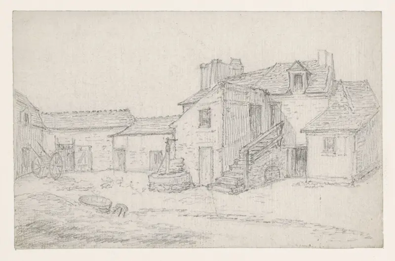 Binnenplaats van een boerderij Wall Art by Georges Michel - High-Resolution Digital Print