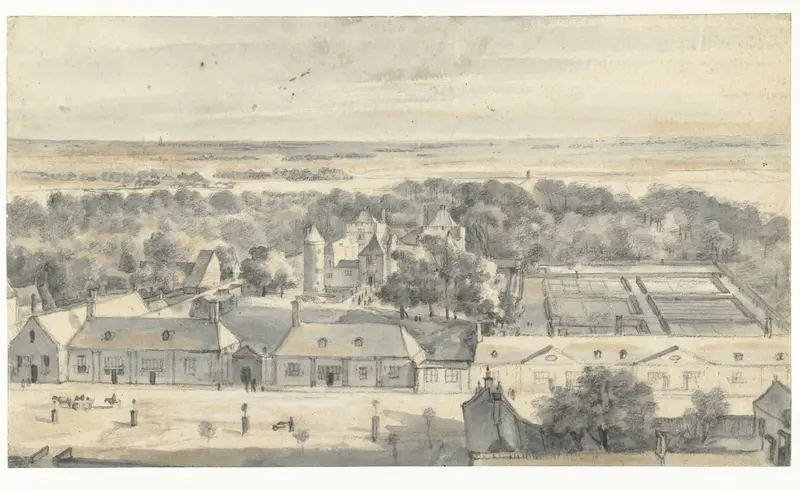 Bird’s-eye View of Slot Schagen, Seen from the North Wall Art by Roelant Roghman - High-Resolution Digital Print