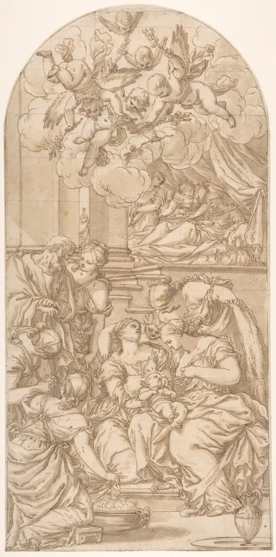 Birth of St. John the Baptist Wall Art by Valentin Lefebvre - High-Resolution Digital Print