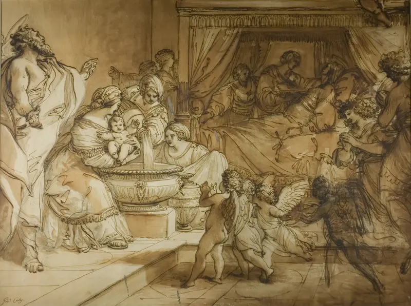 Birth of the Virgin Wall Art by Giuseppe Cades - High-Resolution Digital Print