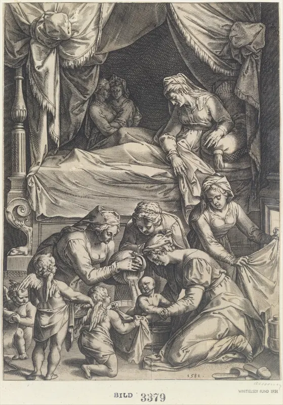 Birth of the Virgin (copy) Wall Art by Julius Goltzius - High-Resolution Digital Print