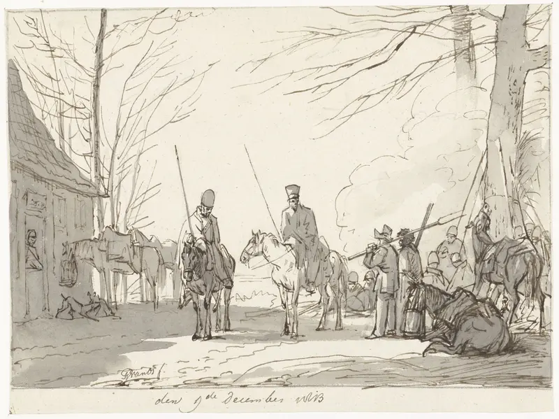 Bivak der kozakken, 9 december 1813 Wall Art by Unknown - High-Resolution Digital Print