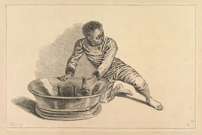 Black African Removing Bottles From a Cooler Wall Art by François Boucher - High-Resolution Digital Print