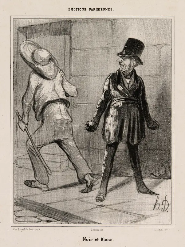 Black and white, plate 23 from Émotions Parisiennes