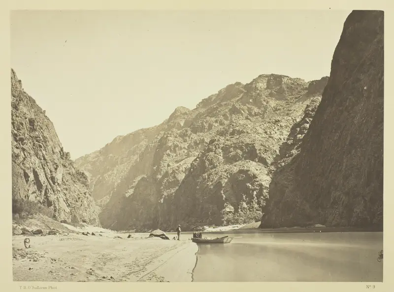Black Cañon, looking above from Mirror Bar Wall Art by Timothy O'Sullivan - High-Resolution Digital Print