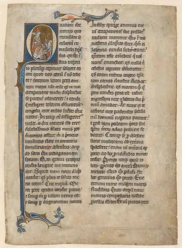 Blad uit de Dialogi van Gregorius Magnus Wall Art by anonymous - High-Resolution Digital Print