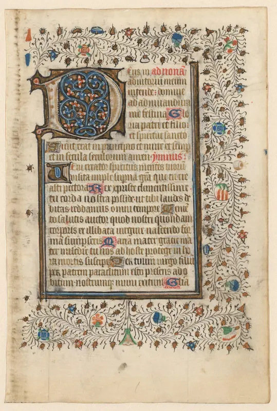 Blad uit een brevier of missaal Wall Art by anonymous - High-Resolution Digital Print