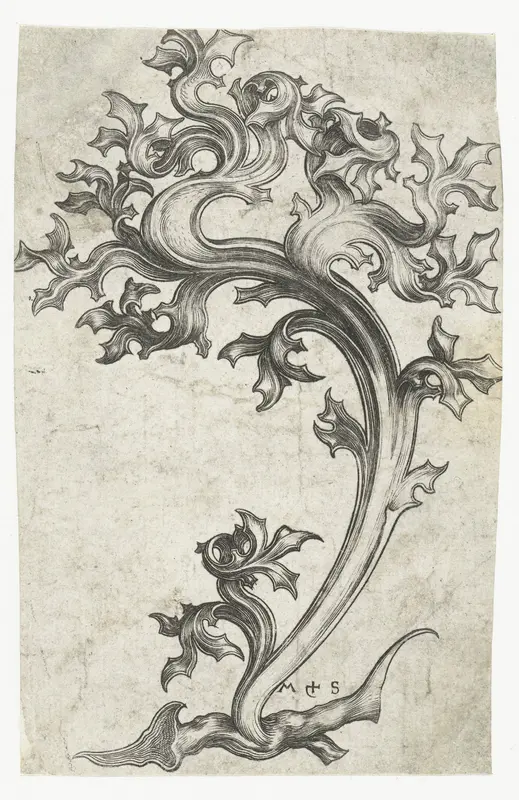 bladornament (distel) Wall Art by Unknown - High-Resolution Digital Print