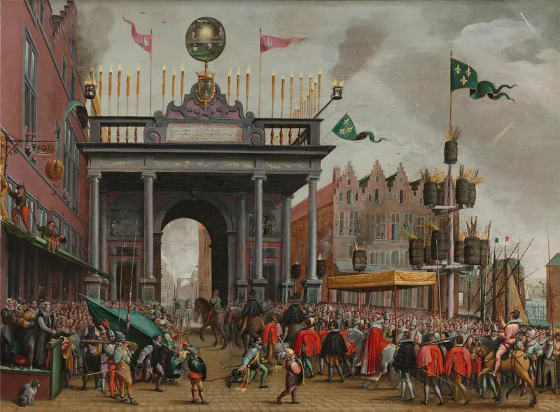 Blijde inkomste van de hertog van Anjou in Antwerpen op 19 februari 1582