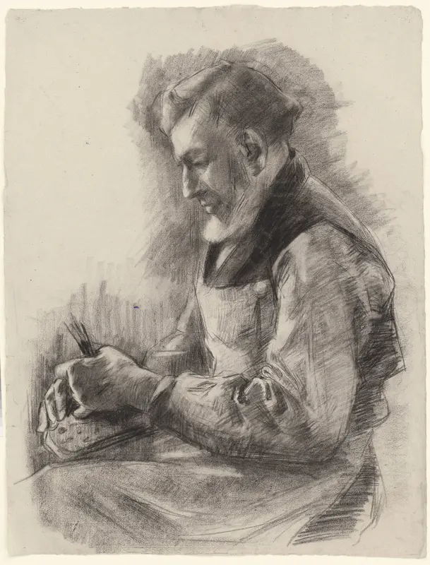Blinde borstelmaker Wall Art by Anthon Gerhard Alexander van Rappard - High-Resolution Digital Print