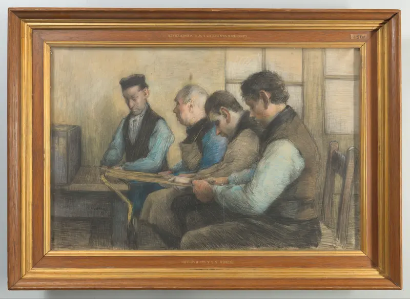 Blinde mattenvlechters Wall Art by Anthon Gerhard Alexander van Rappard - High-Resolution Digital Print