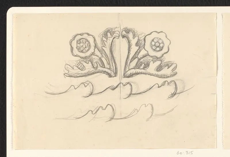 Bloemen en golven Wall Art by Leo Gestel - High-Resolution Digital Print