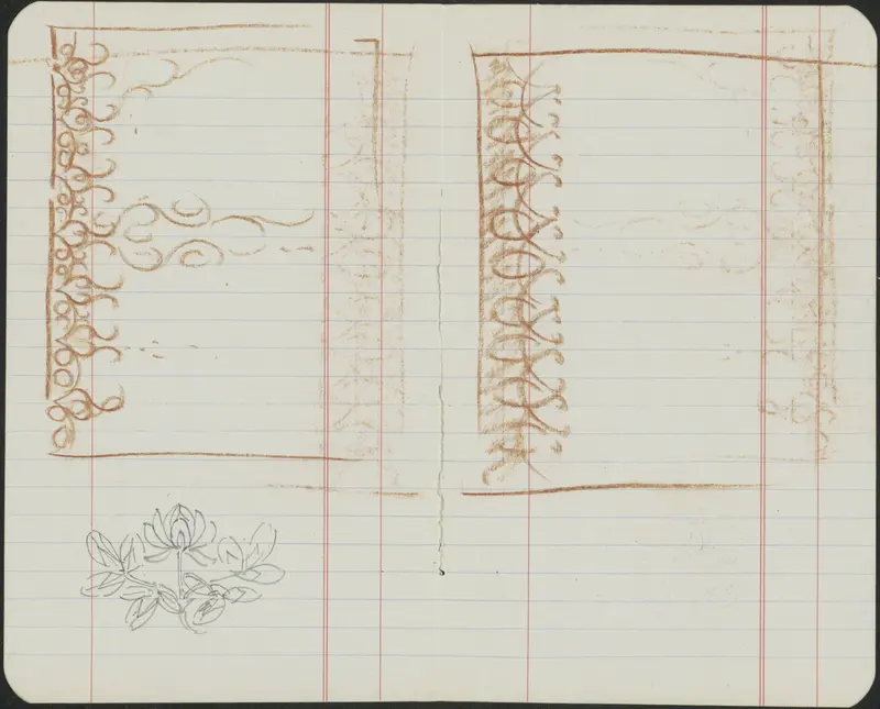 Bloemen en ontwerpen voor Elseviers Geïllustreerd Maandschrift Wall Art by Gerrit Willem Dijsselhof - High-Resolution Digital Print