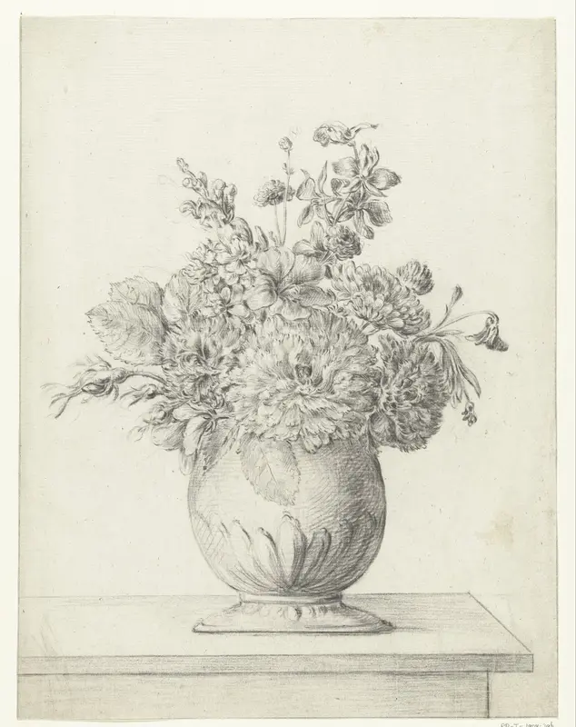 Bloemen in een vaas Wall Art by Jean Bernard - High-Resolution Digital Print