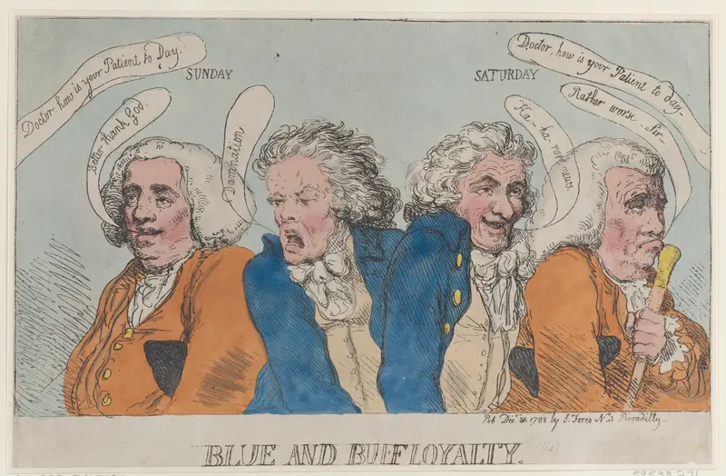 Blue and Buff Loyalty Wall Art by Thomas Rowlandson - High-Resolution Digital Print