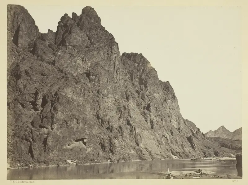 Bluff Opposite Big Horn Camp, Black Cañon, Colorado River