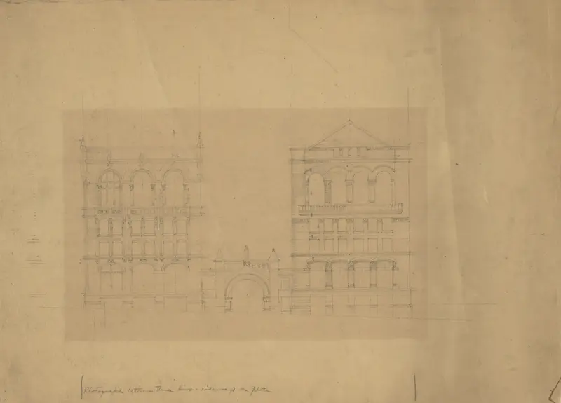 Board of Trade Building, Kansas City, Missouri, Front Elevation Study