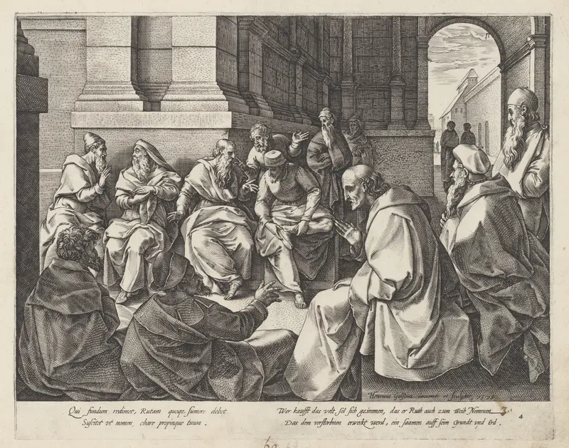Boaz en de ouderlingen Wall Art by Adriaan de Weerdt - High-Resolution Digital Print