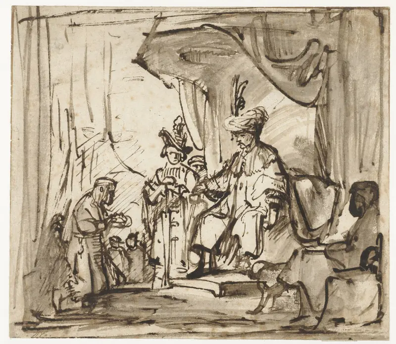 Bode met de kroon van Saul voor David Wall Art by Unknown - High-Resolution Digital Print