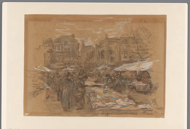 Boekenmarkt in Den Haag Wall Art by Willem Bastiaan Tholen - High-Resolution Digital Print