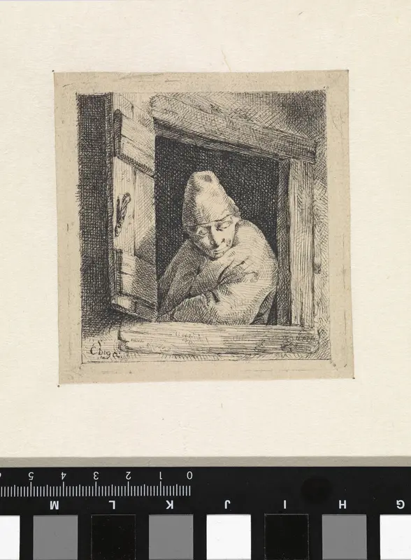 Boer aan het venster Wall Art by Cornelis van der Griendt - High-Resolution Digital Print