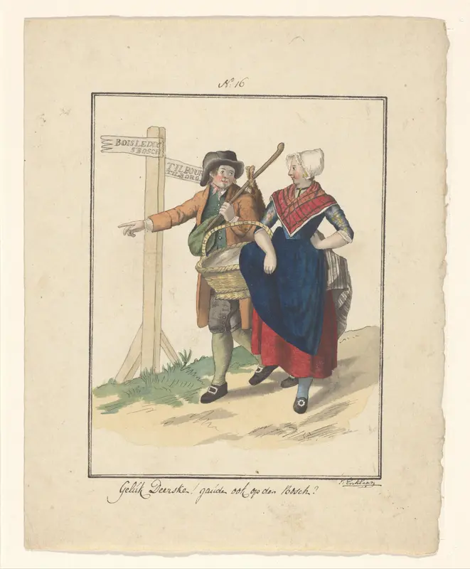 Boer en boerin uit Cromhout Wall Art by Unknown - High-Resolution Digital Print