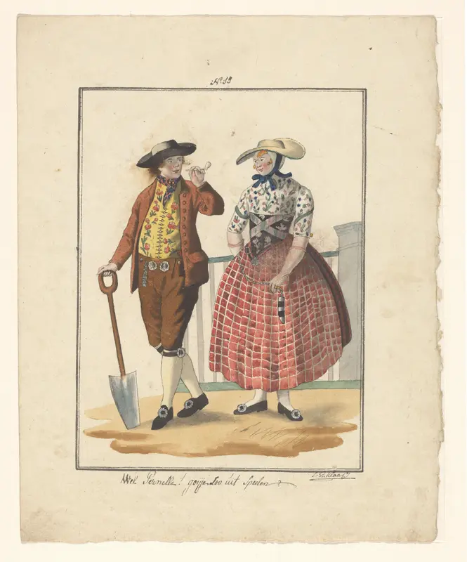 Boer en boerin van Zuid-Beveland Wall Art by Unknown - High-Resolution Digital Print