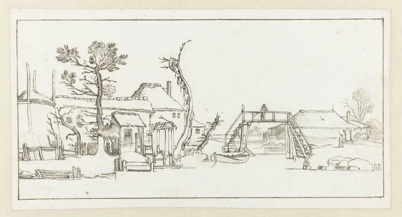Boerderij aan een kanaal nabij Haarlem Wall Art by anonymous - High-Resolution Digital Print