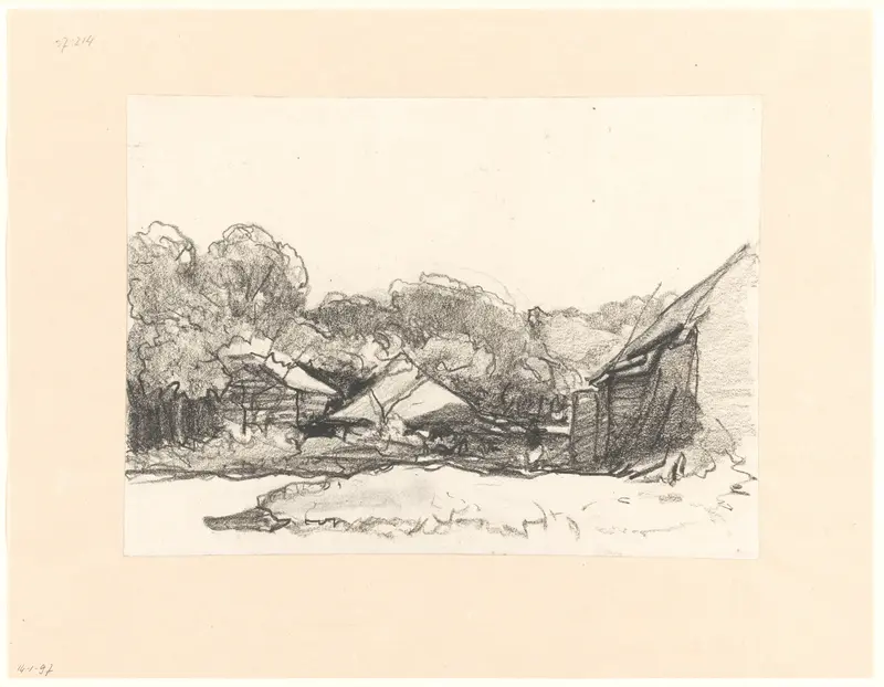 Boerderij bij de Waalsdorperweg Wall Art by Johannes Bosboom - High-Resolution Digital Print