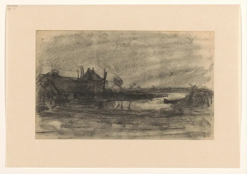 Boerderij bij een meertje Wall Art by Floris Verster - High-Resolution Digital Print