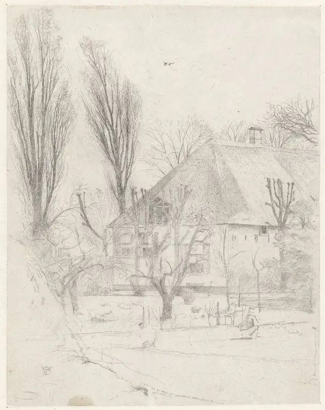 Boerderij bij Velsen Wall Art by Gerrit Willem Dijsselhof - High-Resolution Digital Print