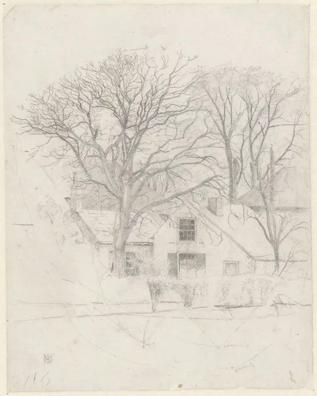 Boerderij bij Velzen Wall Art by Gerrit Willem Dijsselhof - High-Resolution Digital Print