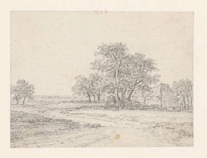 Boerderij in geboomte Wall Art by Georges Michel - High-Resolution Digital Print