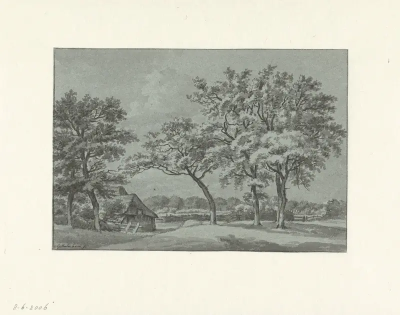 Boerderij onder bomen Wall Art by Gerrit Hulseboom - High-Resolution Digital Print