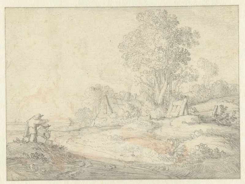 Boerderij onder bomen Wall Art by Pieter de Molijn - High-Resolution Digital Print