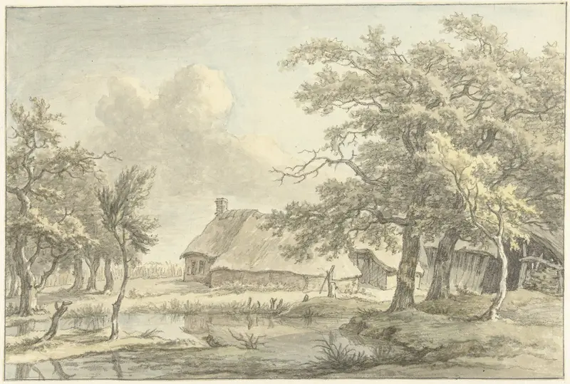 Boerderij te Eext (Drenthe) Wall Art by Egbert van Drielst - High-Resolution Digital Print