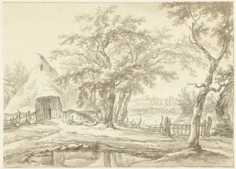 Boerderij te Westenesch in Drenthe Wall Art by Egbert van Drielst - High-Resolution Digital Print