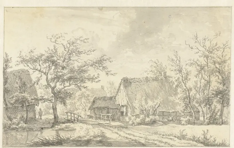 Boerderijen bij Beilen in Drenthe Wall Art by Egbert van Drielst - High-Resolution Digital Print