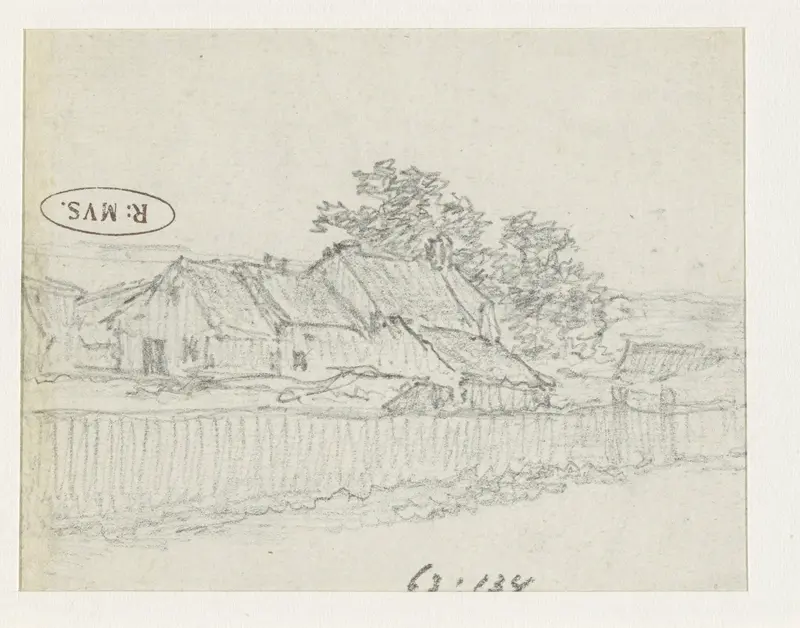 Boerderijen in een omheining Wall Art by Georges Michel - High-Resolution Digital Print