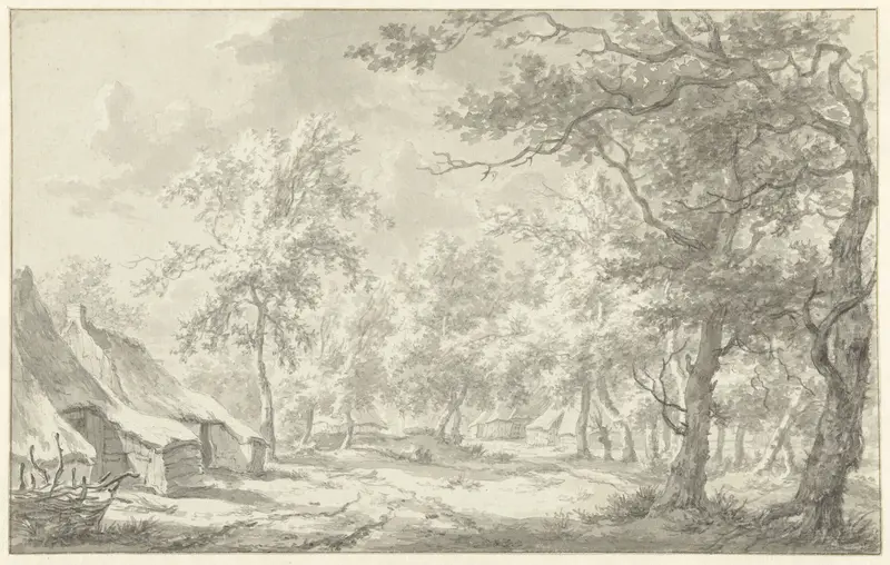 Boerderijen te Eext (Drenthe) Wall Art by Egbert van Drielst - High-Resolution Digital Print